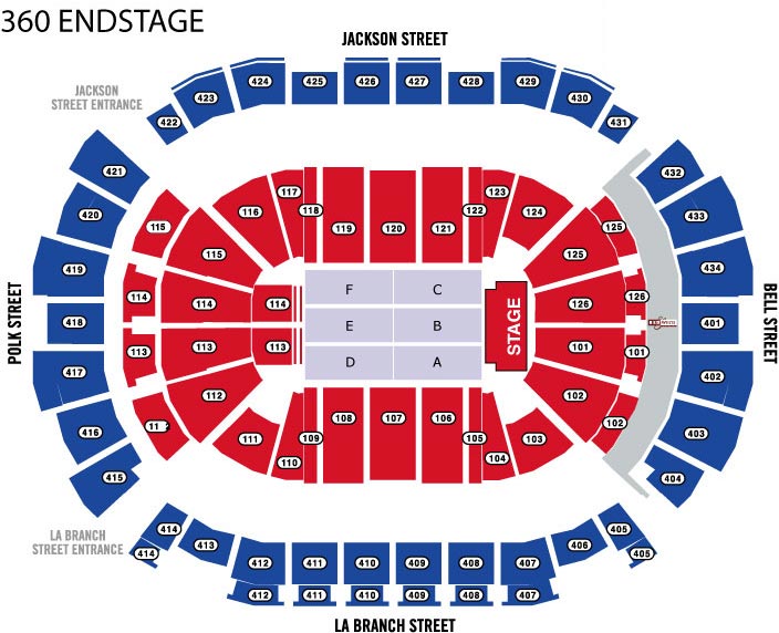map of toyota center #1